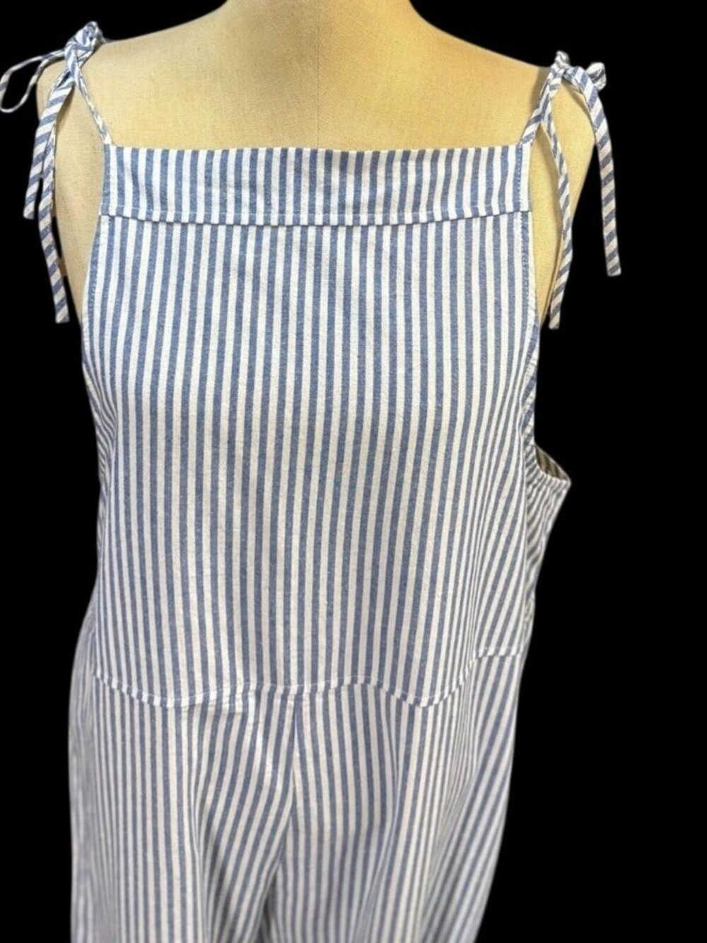 Tie Shoulder Wide Leg